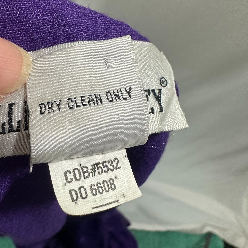 Ellen Ashley Vintage Purple Dress Faux 2 piece look - Picture 7 of 8